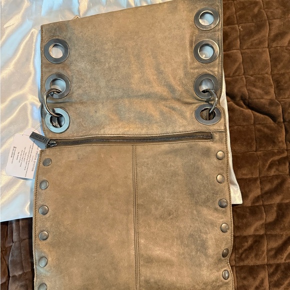 Hammitt Tan Leather Crossbody Bag with Silver Details - Picture 10 of 13